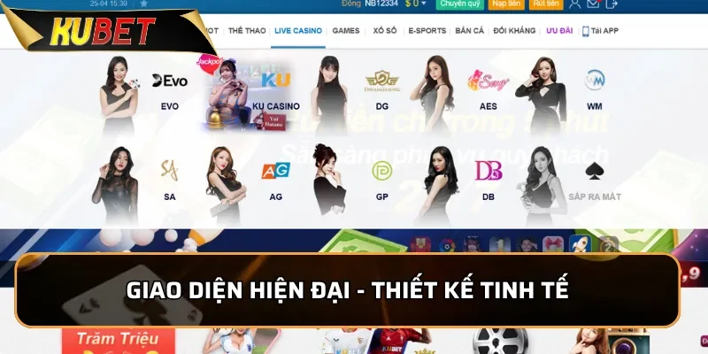 Giao diện hiện đại - Thiết kế tinh tế